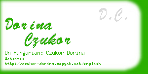 dorina czukor business card